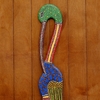 Панно настенное «Аист цветной», 95×13×1 см, дерево, МИКС