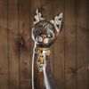 Сувенир «Кошка с бабочками и сердечком на ошейнике», 100×16×7 см, дерево