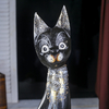 Сувенир «Кошка с золотистыми завитушками», 5×14×60 см, дерево
