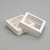 Коробка для конфет 4 шт., с окном, белая 12.5×12.5×3.5 см