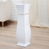 Ваза напольная «Данте», зигзаг со шнурком, 15×60 см, керамика, белая