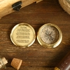 Компас «Моряк», 5.7×5.7×2 см, латунь