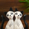 Сувенир «Кошки с темными лапками», 4×13×13 см, дерево