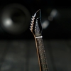 Гитара сувенирная Ibanez, на подставке, 24×8×2 см, чёрно-белая