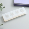 Силиконовый молд, форма для заливки «Незабудки», 4 предмета, 1×10×3 см