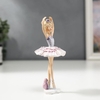 Фигурка полистоун «Балерина розово-голубое платье», 13.5×5.5×6 см