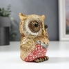 Фигурка полистоун «Филин с геометрическими рисунками», 10.5×9×6.5 см, МИКС