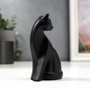 Фигурка полистоун «Чёрная кошка с золотыми ушками», 12.7×7.7×4.3 см