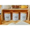 Банки жестяные для хранения сыпучих Sugar Coffee Tea, 1.2 л, 10.5×14 см, 3 шт., серые