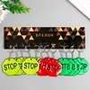 Брелок пластик светоотражающий STOP 5,5х5,5 см, МИКС