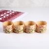 Форма для кулича бумажная «Розы», 6×4.5 см, МИКС