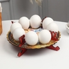 Пасхальная подставка на 8 яиц «Девочка с ягнёнком», 19.5×19.5 см