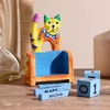 Вечный календарь «Котёнок», 7×4×10 см, дерево, 2 языка, МИКС
