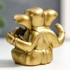 Нэцкэ фигурка «Ганеша», полистоун, под бронзу, 4.8×3×6 см