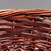 Набор корзин плетёных, 3 шт., 36×14/39 см, 30×12/34 см, 23×8/25 см, ива коричневая