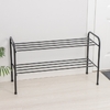 Подставка для обуви, 2 яруса, 82,5×32×48,5 см, чёрная