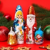 Набор фигурного шоколада "Дед Мороз, Снегурочка, Колокольчик", 110 г