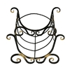 Дровница "Ажур" кованая, цвет чёрный, 60х60х55 см