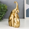 Набор фигурок полистоун «Два африканских слона», бронза, 2 шт., 15.5×10×5 см