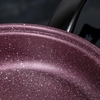 Набор посуды Promo Stone violet: кастрюля 3 л, d=24 см, ковш 1.3 л, сковорода d=24 см, крышки 2 шт., антипригарное покрытие, бордовый