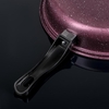 Набор посуды Promo Stone violet: кастрюля 3 л, d=24 см, ковш 1.3 л, сковорода d=24 см, крышки 2 шт., антипригарное покрытие, бордовый