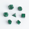 Кости игральные, дайсы для D&D (Dungeons and Dragons, ДнД), «Изумруд», 7 шт.