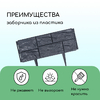 Ограждение декоративное, 24×177.5 см, 5 секций, пластик, серое, «Камень»