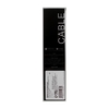 Кабель MicroUSB - USB, 2.4 А, оплётка ткань, плоский, 1 метр, чёрный