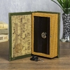 Шкатулка книга-сейф «Карта первооткрывателей», дерево, 17×11×5 см