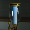 Башня пивная Gold, колба с подсветкой, 2 л, пластик, золотистая