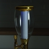 Башня пивная Gold, колба с подсветкой, 2 л, пластик, золотистая