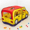 Игровая палатка «Авто», красно-жёлтая