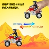 Мотоцикл инерционный «Квадрик», с гонщиком, цвета МИКС