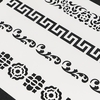 Пластиковый трафарет для творчества «Цветочные узоры», 16×22 см