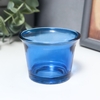 Стеклянный подсвечник на 1 свечу «Глянец», синий, 4.7×6.2×6.2 см