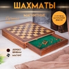Шахматы магнитные, 25.5×25.5×4 см, дерево шишам