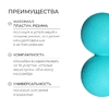 Мяч массажный, 12х6 см, 286 г, цвета МИКС