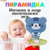 Развивающая пирамидка «Попади в корзину», 6 элементов, цвет МИКС