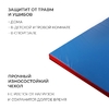 Мат, 200х100х10 см, цвет синий/красный