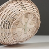 Корзина плетёная, 19×5 см, белый, бамбук