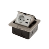 Розетка выдвижная, 16 А, одноместная, USB + Type-C, серебристая
