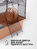 Клетка для грызунов «Пижон» 4 этажа, 42×30×65 см (2 домика, колесо, миска), беж