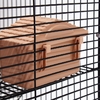 Клетка для грызунов «Пижон» 4 этажа, 42×30×65 см (2 домика, колесо, миска), беж