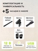 Пылесос автомобильный CYCLONE TURBO, беспроводной, 100 Вт, 12 В, черный
