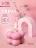 Свеча фигурная формовая «Кубик», 4×4×4 см, соевый воск, МИКС