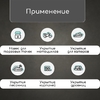 Тент защитный, 3×2 м, плотность 90 г/м², УФ, люверсы шаг 1 м, тарпаулин, МИКС