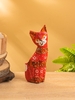 Сувенирный набор «Красные кошечки», h=20 см, h=15 см, h=12 см, 4×13×20 см, дерево
