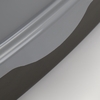 Туалет Айша XL с бортом 64×44×21 см серый FIX