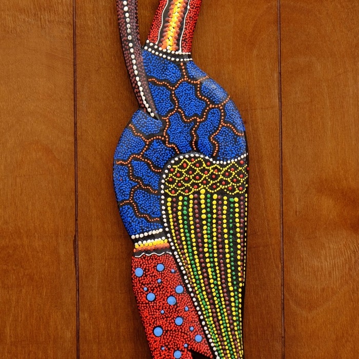 Панно настенное «Аист цветной», 95×13×1 см, дерево, МИКС