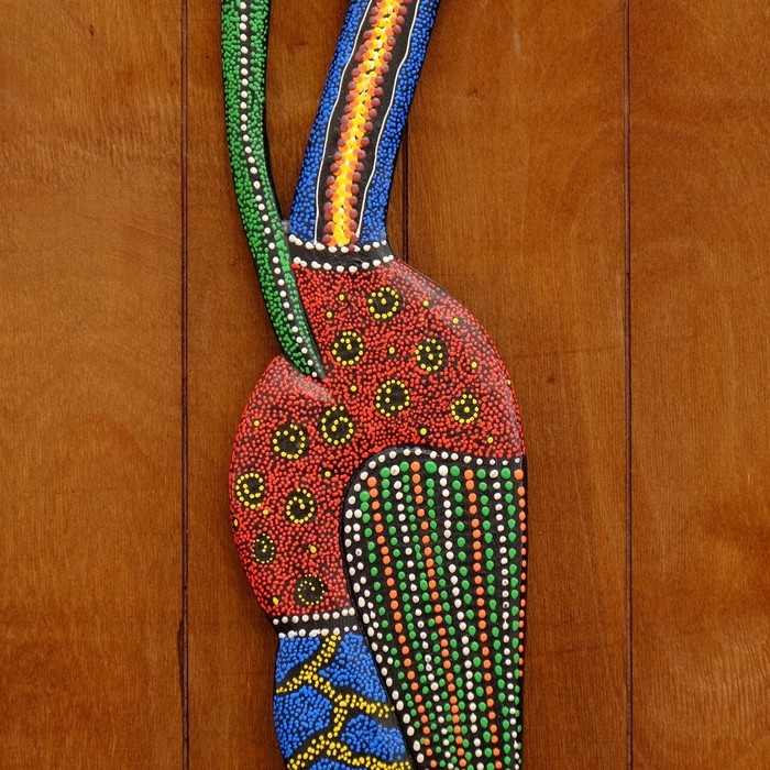Панно настенное «Аист цветной», 95×13×1 см, дерево, МИКС